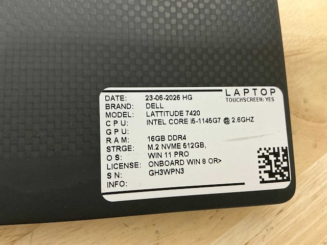 Dell latitude 7420 (i5 gen11) laptop - afbeelding 7 van  7