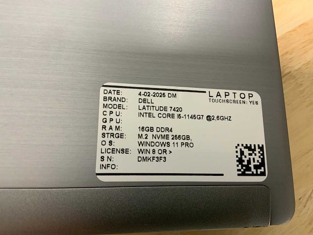 Dell latitude 7420 laptop (2x) - afbeelding 7 van  8