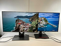 Dell / lenovo mix model monitors - check description (2x) - afbeelding 1 van  8