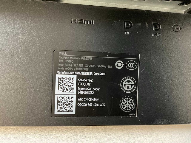 Dell / lenovo mix model monitors - check description (2x) - afbeelding 4 van  8
