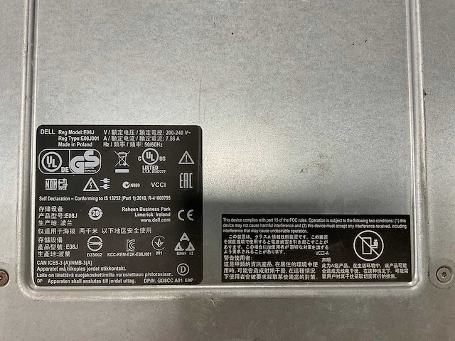 Dell (md3460/e08j) 39 x 4 tb sas(st4000nm0295) - 11x 4 tb sas(st4000nm0025) - 2x 4 tb sas(mg04sca40en) disk array enclosure - afbeelding 18 van  18