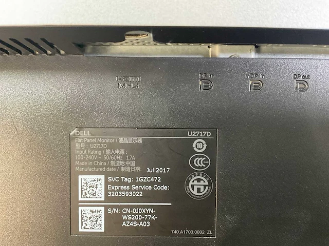 Dell mix model monitors - check description (2x) - afbeelding 2 van  10