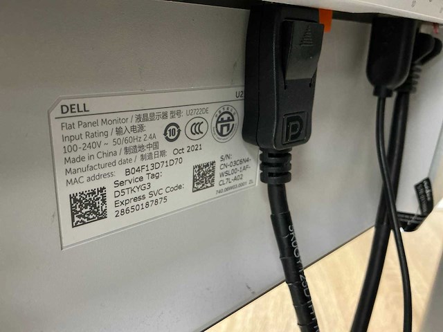 Dell monitor (2x) - afbeelding 5 van  5