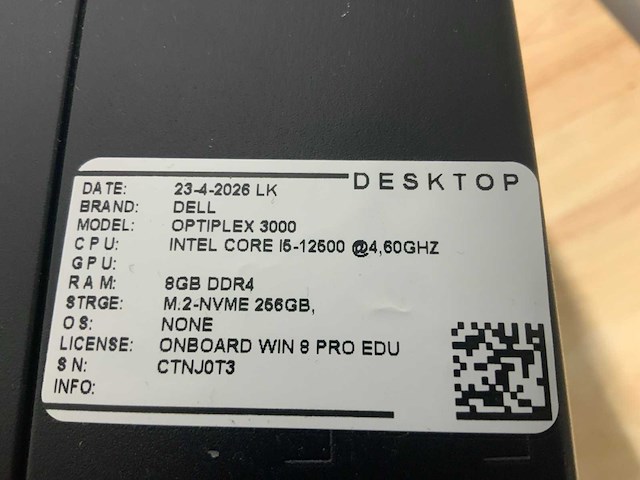 Dell optiplex 3000 desktop - afbeelding 3 van  3