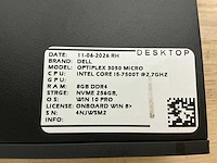 Dell optiplex 3050 micro desktop (10x) - afbeelding 4 van  14