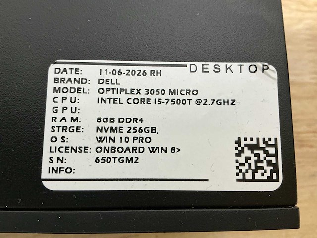 Dell optiplex 3050 micro desktop (10x) - afbeelding 5 van  14