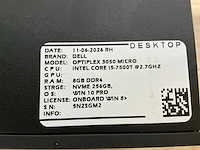 Dell optiplex 3050 micro desktop (10x) - afbeelding 12 van  14