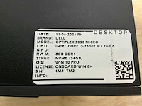 Dell optiplex 3050 micro desktop (10x) - afbeelding 14 van  14