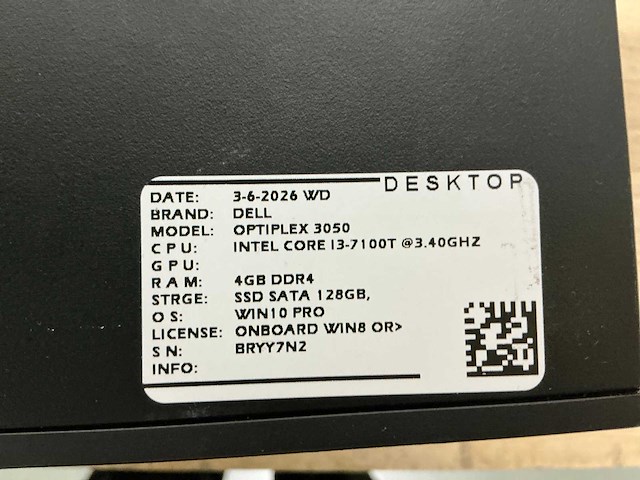 Dell optiplex 3050 micro desktop (8x) - afbeelding 8 van  11