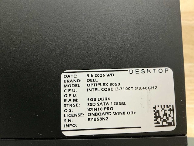 Dell optiplex 3050 micro desktop (8x) - afbeelding 11 van  11