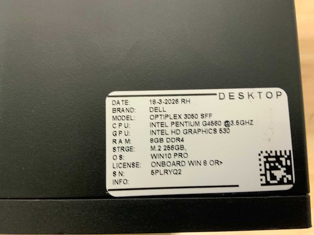 Dell optiplex 3050 sff desktop (3x) - afbeelding 6 van  7