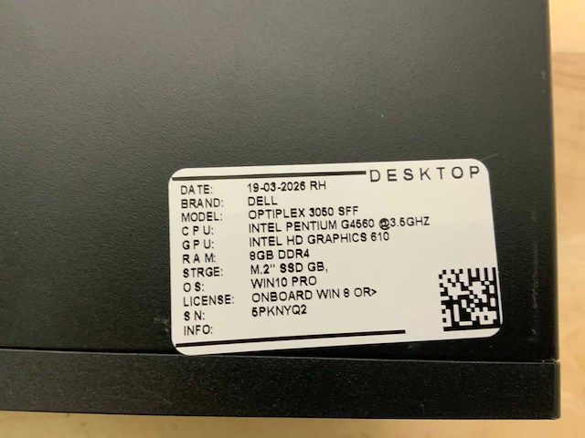 Dell optiplex 3050 sff desktop (3x) - afbeelding 7 van  7