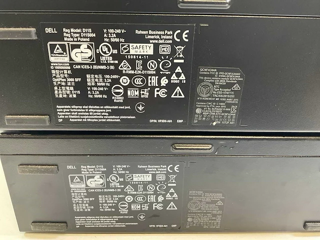 Dell optiplex 3060, core(tm) i5 8th gen, 8 gb ram, 256 gb nvme desktops (2x) - afbeelding 5 van  7