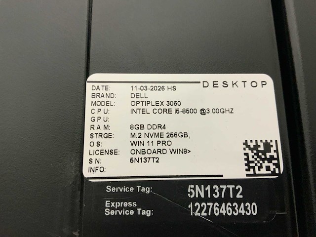 Dell optiplex 3060 desktop (2x) - afbeelding 5 van  6