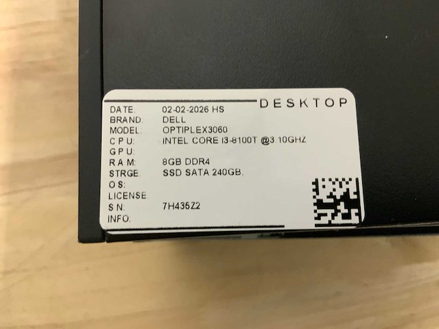 Dell optiplex 3060 micro desktop (4x) - afbeelding 5 van  6