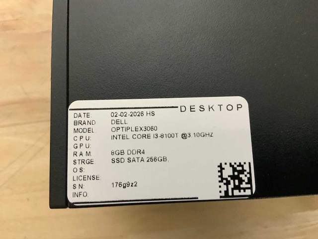 Dell optiplex 3060 micro desktop (4x) - afbeelding 6 van  6