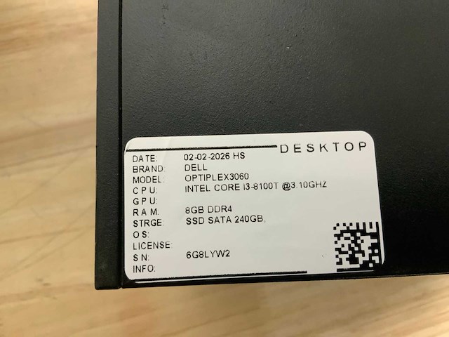 Dell optiplex 3060 micro desktop (4x) - afbeelding 5 van  8