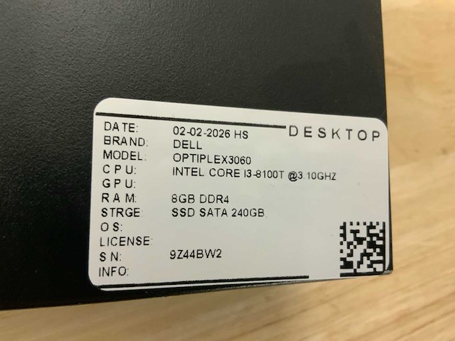 Dell optiplex 3060 micro desktop (4x) - afbeelding 8 van  8