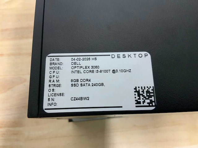 Dell optiplex 3060 micro desktop (6x) - afbeelding 6 van  10