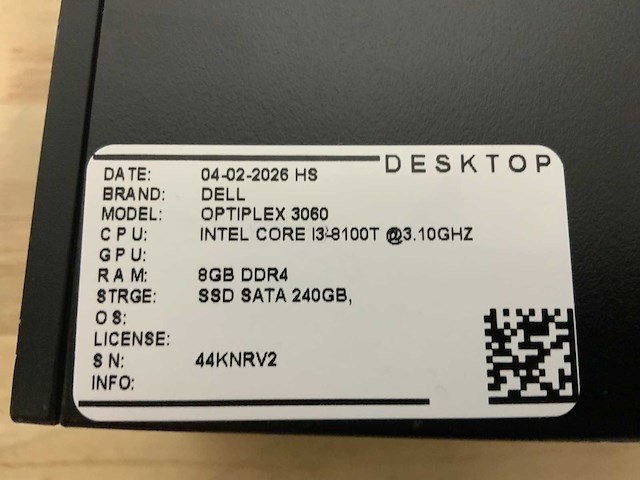 Dell optiplex 3060 micro desktop (6x) - afbeelding 9 van  10