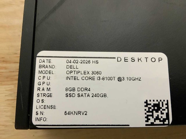 Dell optiplex 3060 micro desktop (6x) - afbeelding 2 van  10