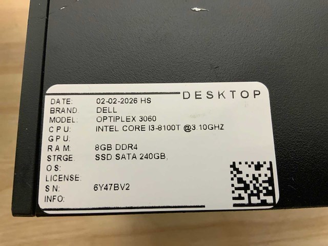 Dell optiplex 3060 micro desktop (6x) - afbeelding 8 van  10