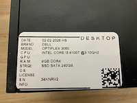 Dell optiplex 3060 micro desktop (6x) - afbeelding 9 van  10