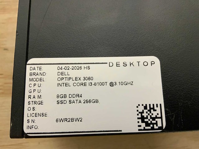 Dell optiplex 3060 micro desktop (6x) - afbeelding 10 van  10