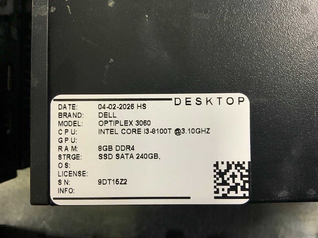 Dell optiplex 3060 micro desktop (6x) - afbeelding 7 van  7