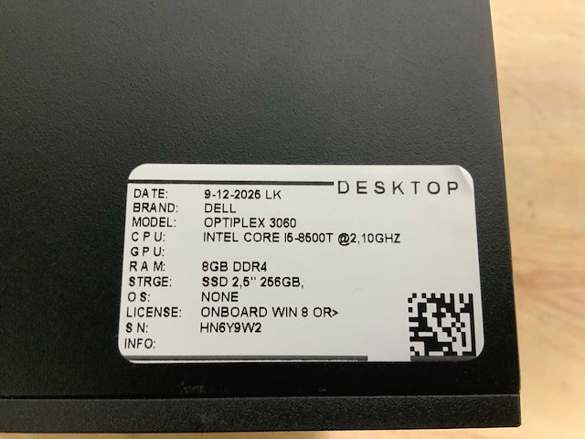 Dell optiplex 3060 micro desktop (6x) - afbeelding 5 van  7