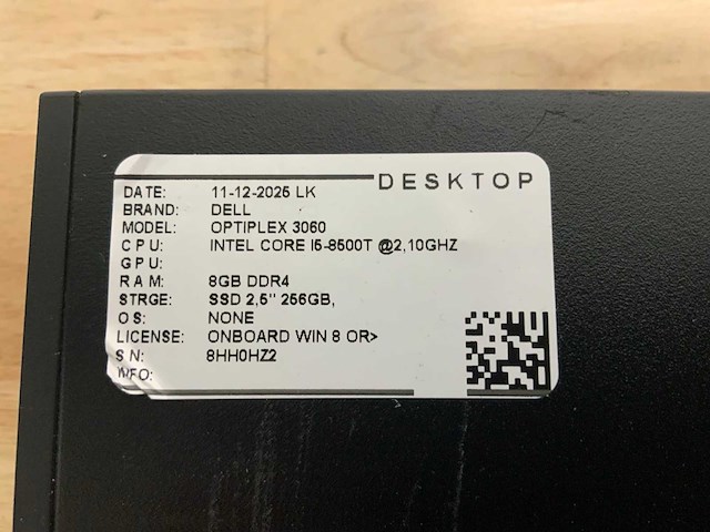 Dell optiplex 3060 micro desktop (6x) - afbeelding 7 van  7