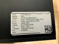 Dell optiplex 3060 micro desktop (8x) - afbeelding 2 van  12