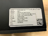 Dell optiplex 3060 micro desktop (8x) - afbeelding 12 van  12