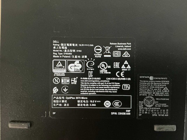 Dell optiplex 3070 - i3-9100t mini pc - afbeelding 4 van  4