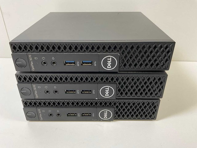 Dell optiplex 3070, core(tm) i5 9th, 8 gb ram, 256 gb ssd mini desktops (3x) - afbeelding 1 van  9