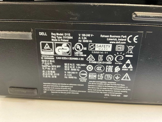 Dell optiplex 3070, core(tm) i5 9th gen, 8 gb ram, 256 nvme desktops (3x) - afbeelding 8 van  10