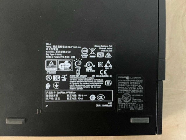 Dell optiplex 3070 micro - i5-9500t mini pc - afbeelding 4 van  5