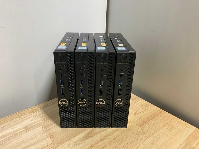 Dell optiplex 3070 micro desktop (4x) - afbeelding 1 van  4