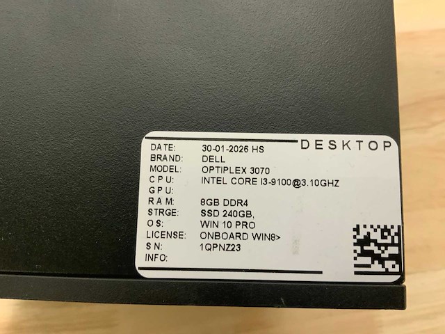 Dell optiplex 3070 micro desktop (4x) - afbeelding 5 van  8