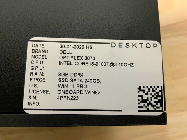 Dell optiplex 3070 micro desktop (4x) - afbeelding 6 van  8
