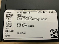 Dell optiplex 3070 micro desktop (4x) - afbeelding 6 van  8
