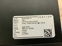 Dell optiplex 3070 micro desktop (5x) - afbeelding 6 van  9