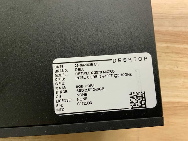 Dell optiplex 3070 micro desktop (5x) - afbeelding 8 van  9