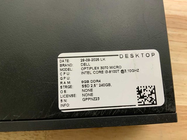 Dell optiplex 3070 micro desktop (5x) - afbeelding 9 van  9