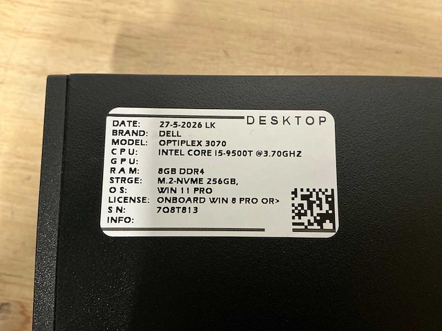 Dell optiplex 3070 micro desktop (5x) - afbeelding 8 van  9