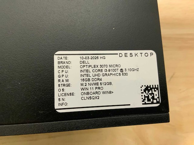 Dell optiplex 3070 micro desktop (6x) - afbeelding 5 van  7