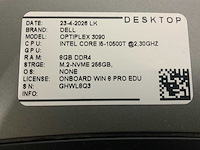 Dell optiplex 3080 + 3090 desktop set (2x) - afbeelding 10 van  10