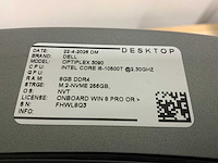 Dell optiplex 3080 + 3090 desktop set (2x) - afbeelding 3 van  10
