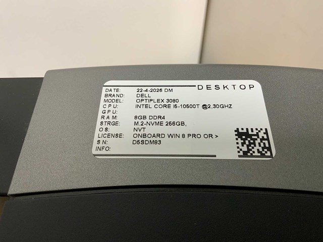 Dell optiplex 3080 + 3090 desktop set (2x) - afbeelding 4 van  10