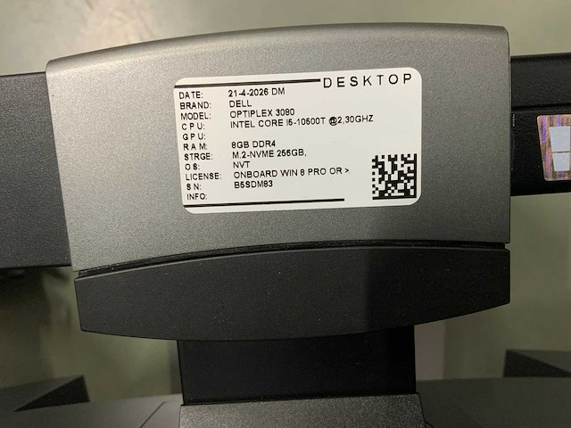 Dell optiplex 3080 desktop set (2x) - afbeelding 8 van  9